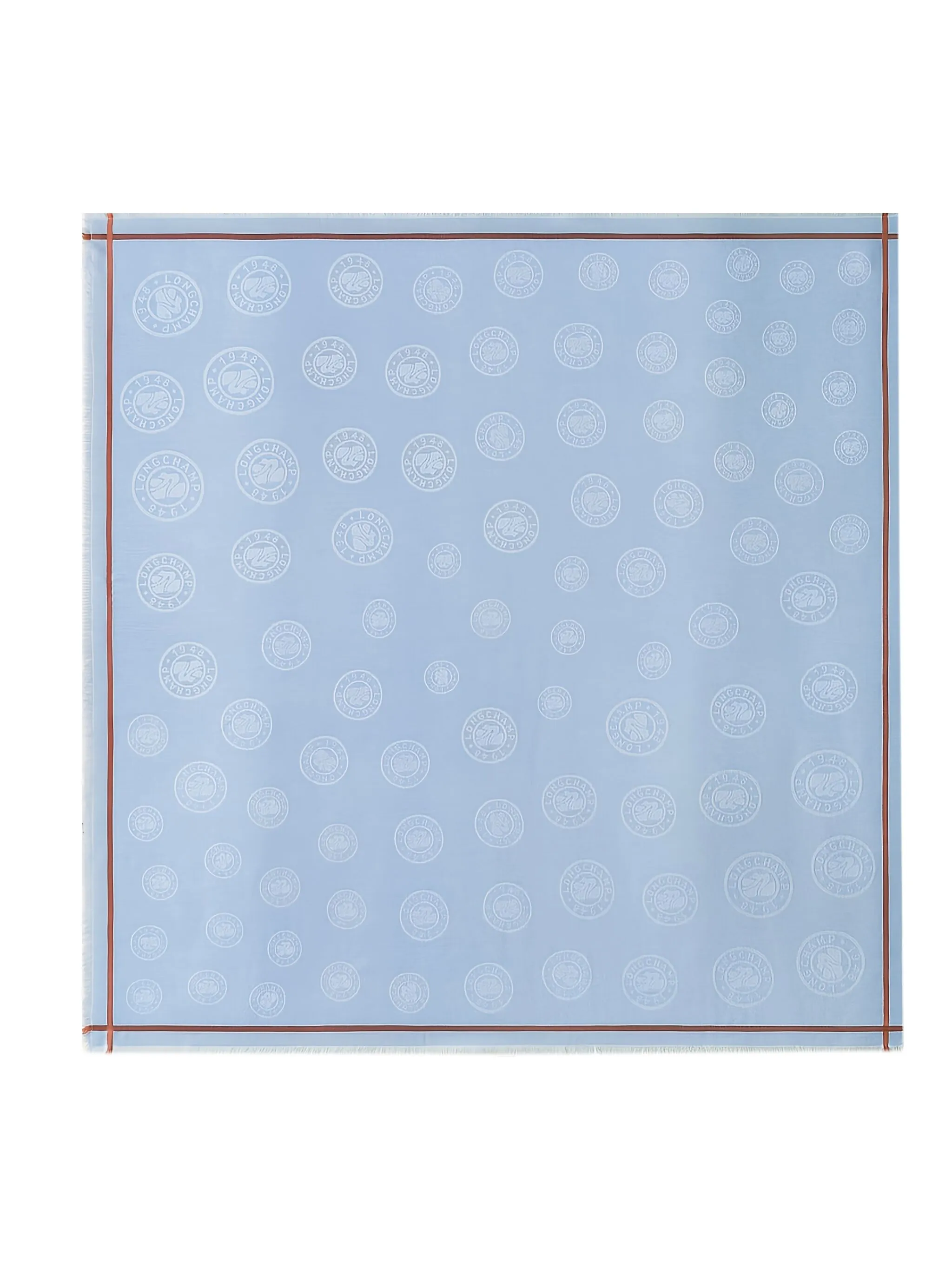 

Шарф La Médaille с бахромой Longchamp, синий