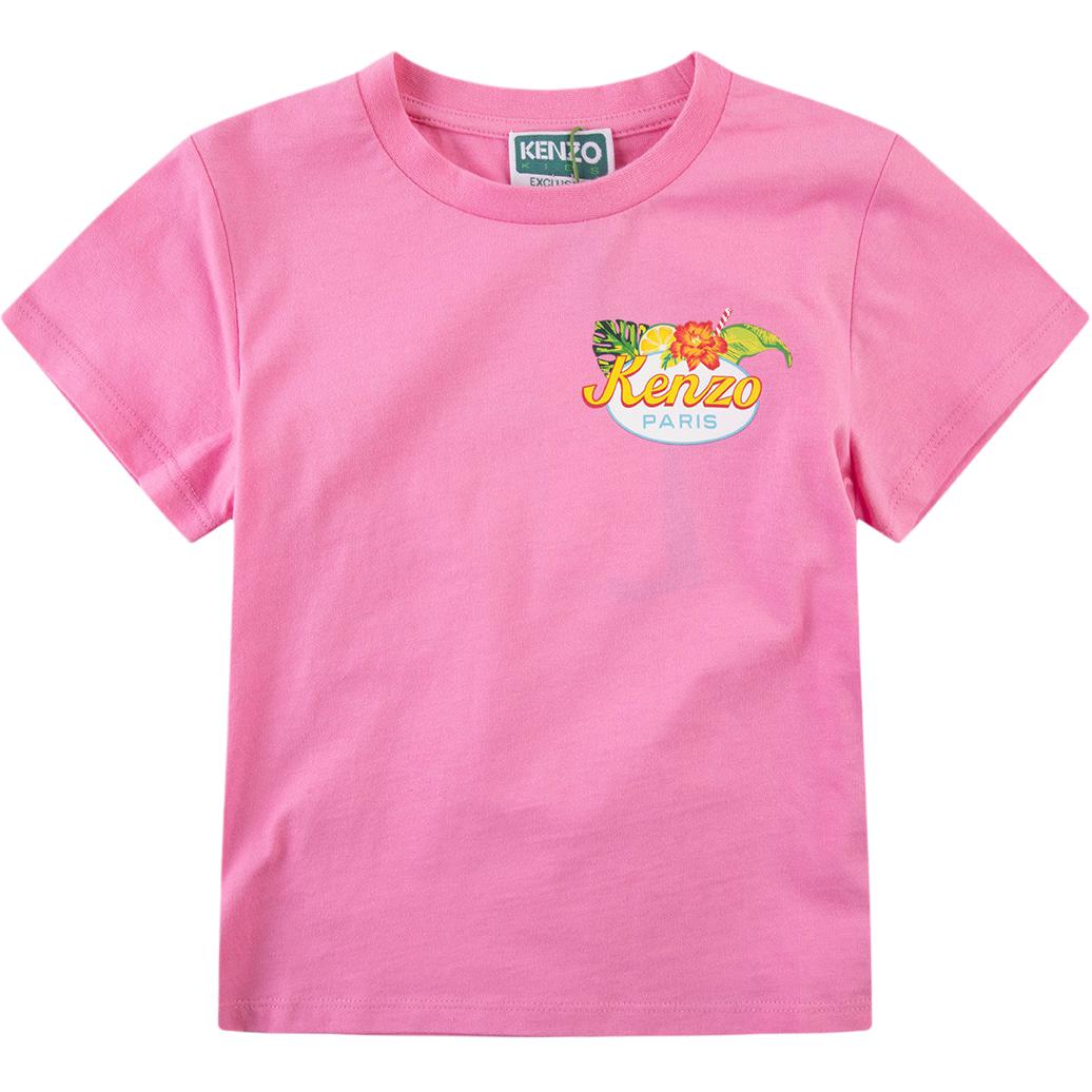 

Детская футболка KENZO, розовая