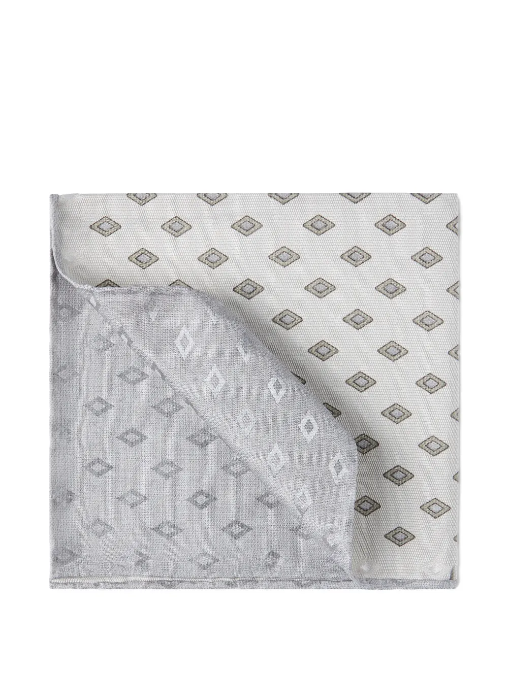 

Шелковый платок-паше с узором Brunello Cucinelli, серый