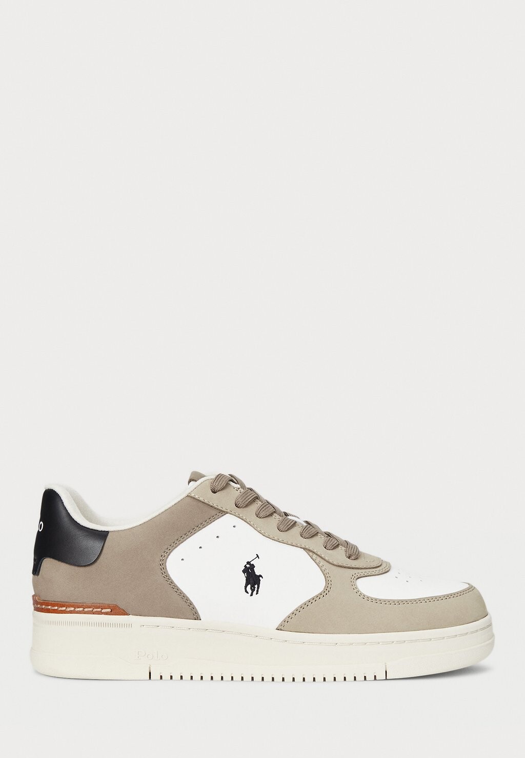 Кроссовки MASTERS COURT NUBUCK & LEATHER SNEAKER UNISEX Polo Ralph Lauren, серый — фото 4