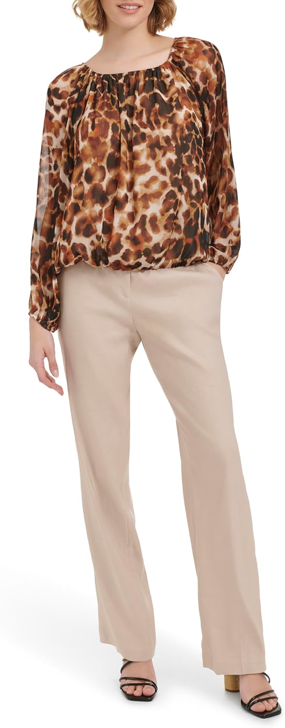 

Женская блузка Calvin Klein с длинным рукавом, Terra Multi