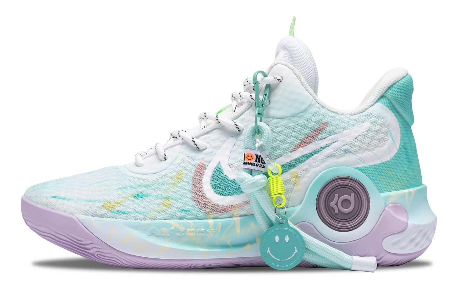 

Кроссовки Nike KD Trey 5 IX Vintage Basketball Shoes Unisex Mid-top Green/white/yellow, цвет Kasuga Youth