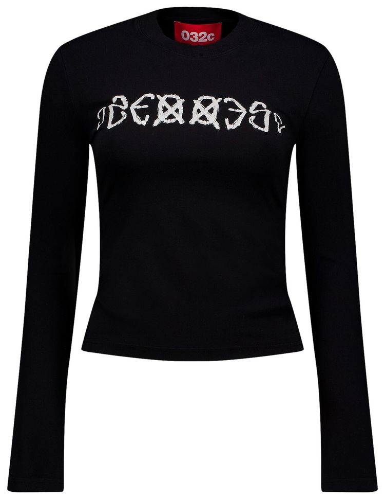 

Лонгслив 032C SOS Fitted Long-Sleeve 'Faded Black', черный