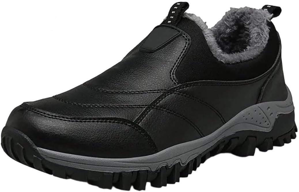 

Мужские мокасины для улицы, спортивная обувь, искусственная, противоскользящая, удобная, большой размер Generic, черный