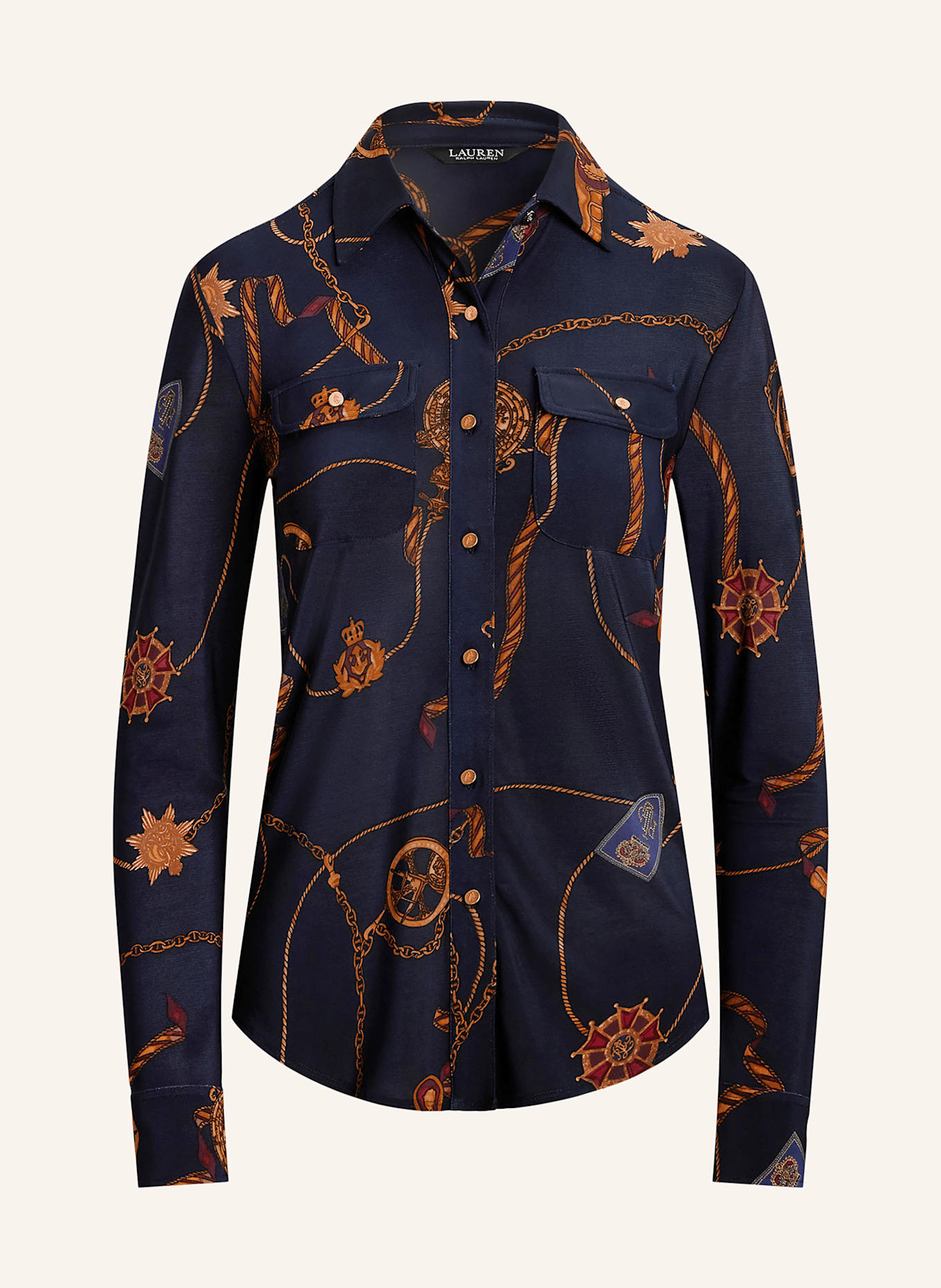 

Джерси рубашка блузка Lauren Ralph Lauren, мультиколор