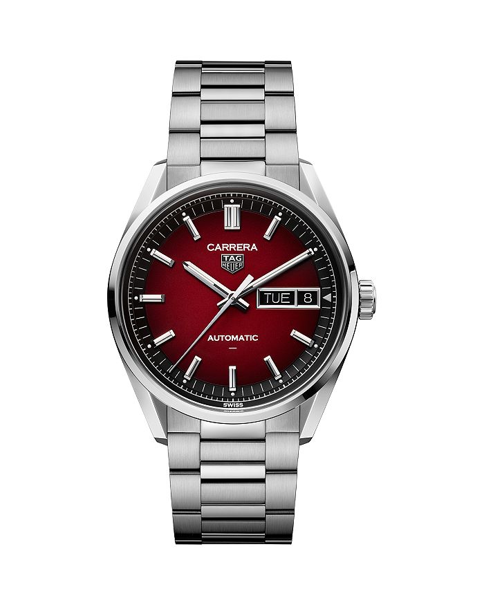 

Часы Carrera Automatic, 41 мм TAG Heuer, серебряный