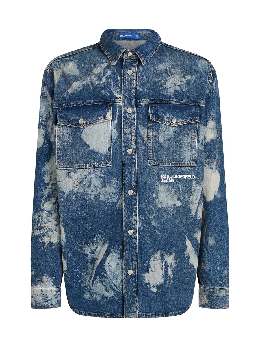 

Джинсовая рубашка KARL LAGERFELD JEANS Regular fit Button Up Shirt, синий