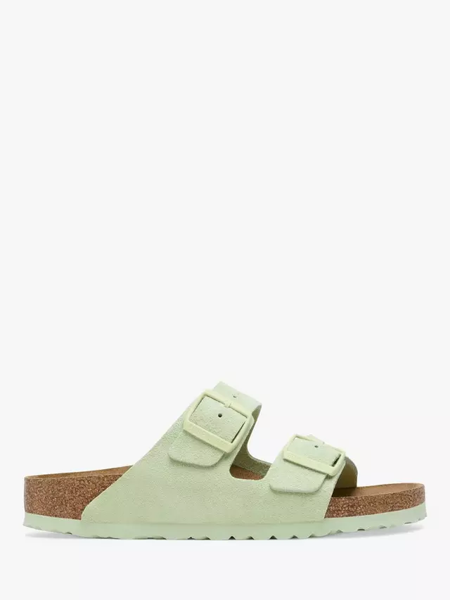 

Сандалии Birkenstock Arizona Suede, цвет faded/lime