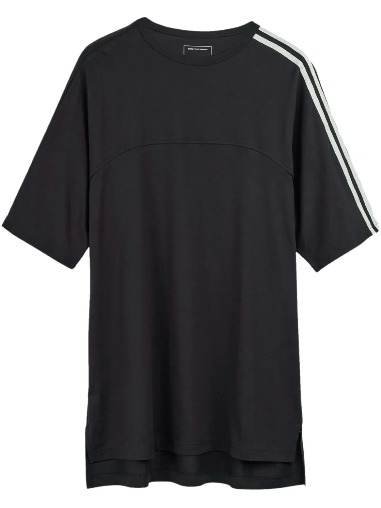 

Футболка из хлопка в полоску Adidas x Y-3, черный