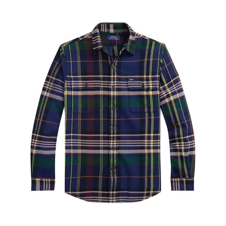 

Рубашка Polo Ralph Lauren Brushed Flannel Long-Sleeve Sport Shirt, Navy/Wine/Multicolor