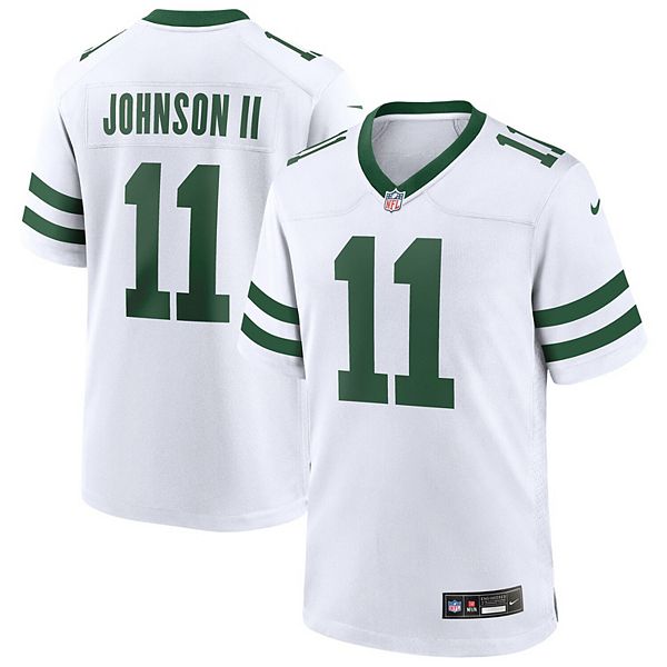 

Мужская игровая футболка Jermaine Johnson II Legacy White New York Jets Nike