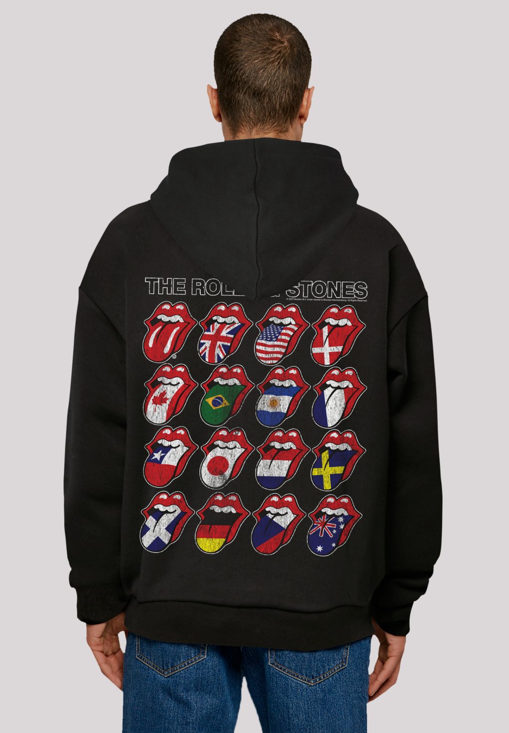 

Толстовка THE ROLLING STONES VOODOO LOUNGE TONGUES - Hoodie F4NT4STIC, черный