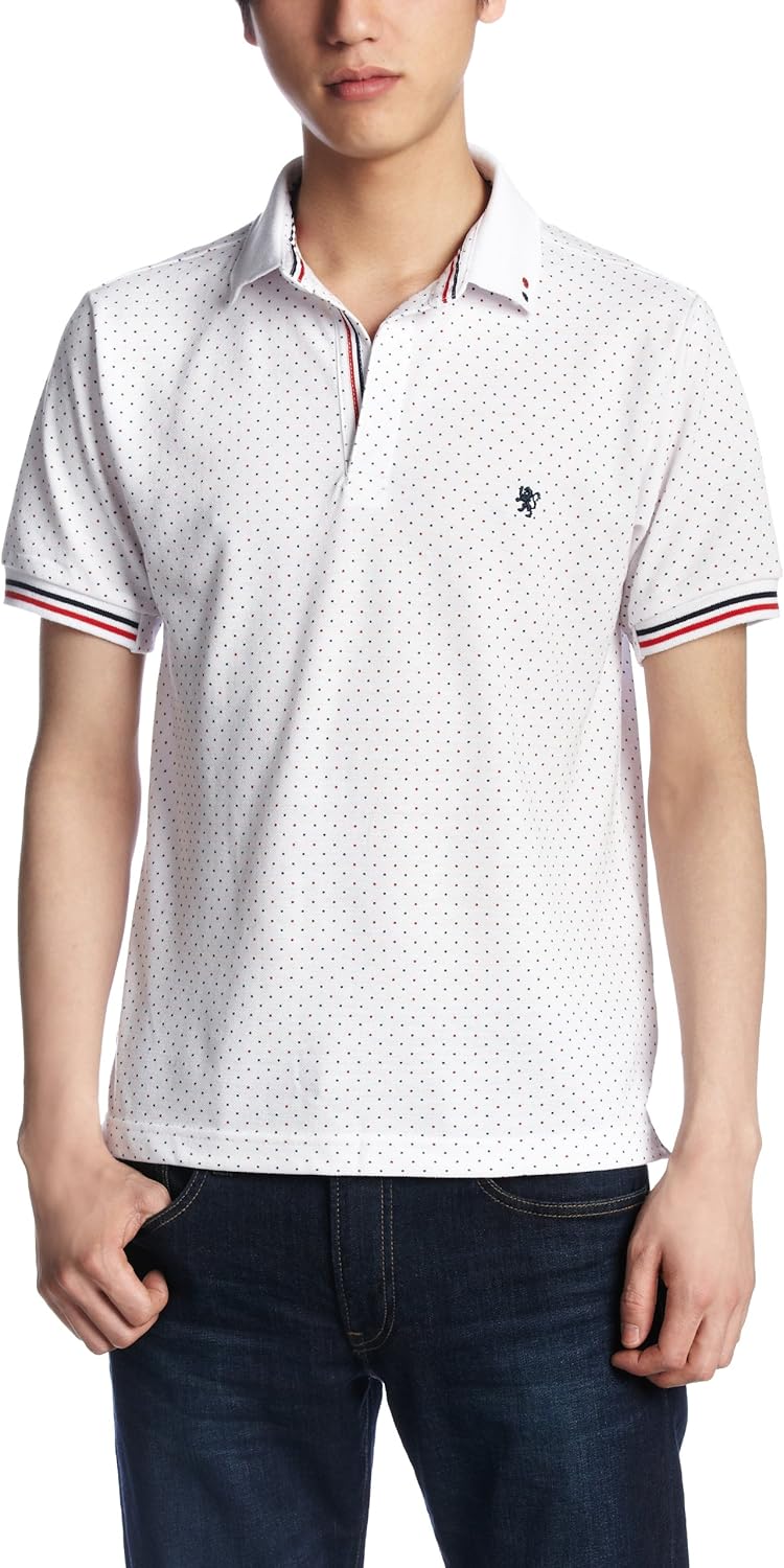 

Рубашка-поло в горошек Pincponc, белый