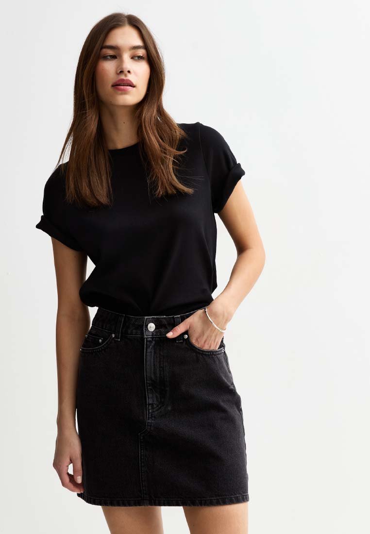 

Джинсовая юбка Mini skirt New Look, черный