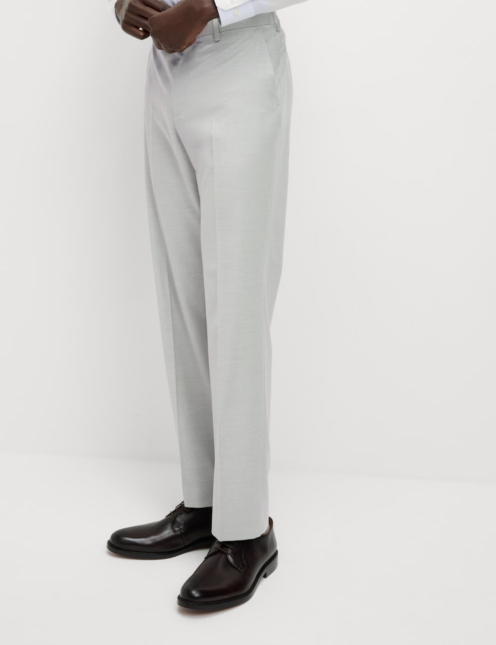 

Эластичные брюки-костюмы Regular Fit Marks & Spencer, цвет Light slate