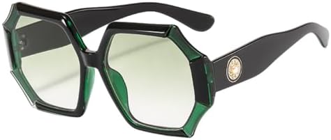 

Ретро-солнцезащитные очки большого размера 2027 года для женщин и мужчин, модные очки унисекс, стильные солнцезащитные очки с защитой от УФ-излучения UV400 MTZJH, Green