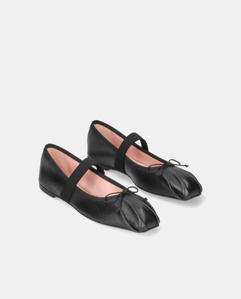 Женские балетки Camille из мягкой кожи наппа Pretty Ballerinas, черный — фото 2