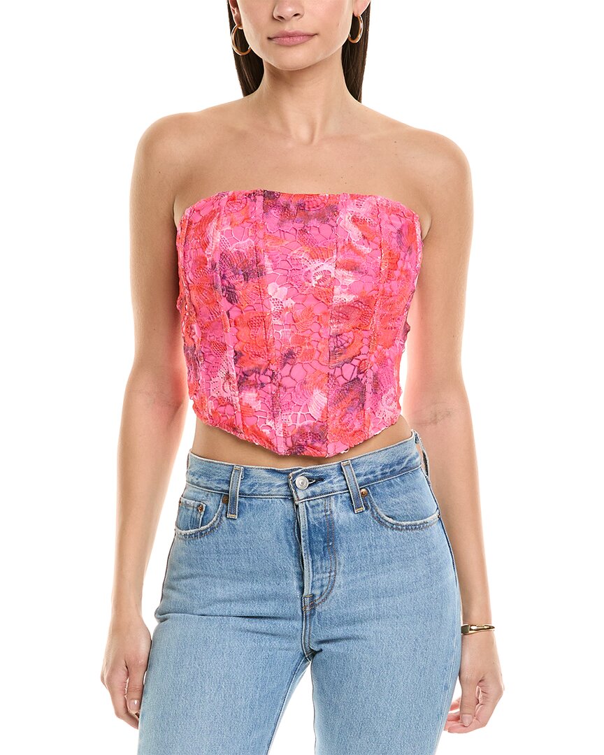 

Рококо Песочный корсажный топ из льняной смеси Rococo Sand, розовый