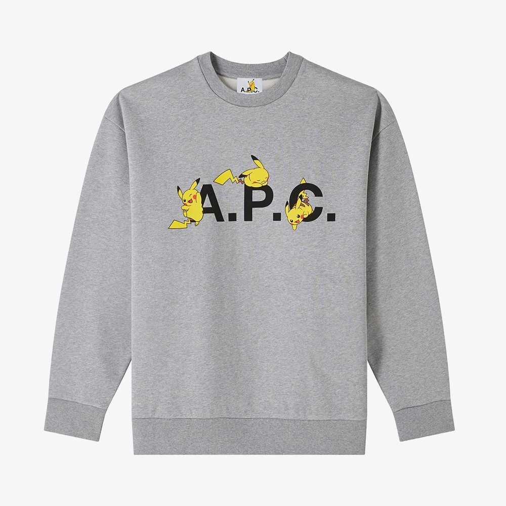 

Толстовка Pokémon x A.P.C. Pikachu Sweatshirt A.P.C., мультиколор