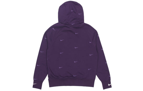 Толстовка Men's Nike Sportswear Swoosh Athleisure Casual Sports Printing Logo Purple Pullover, фиолетовый — фото 2