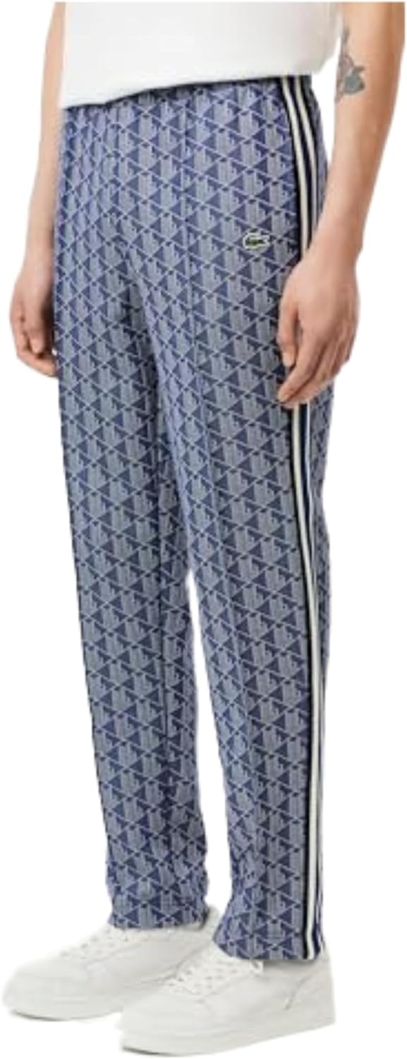 

Мужские спортивные брюки Lacoste Vintage Fit с монограммой и принтом, Methylene/Flour