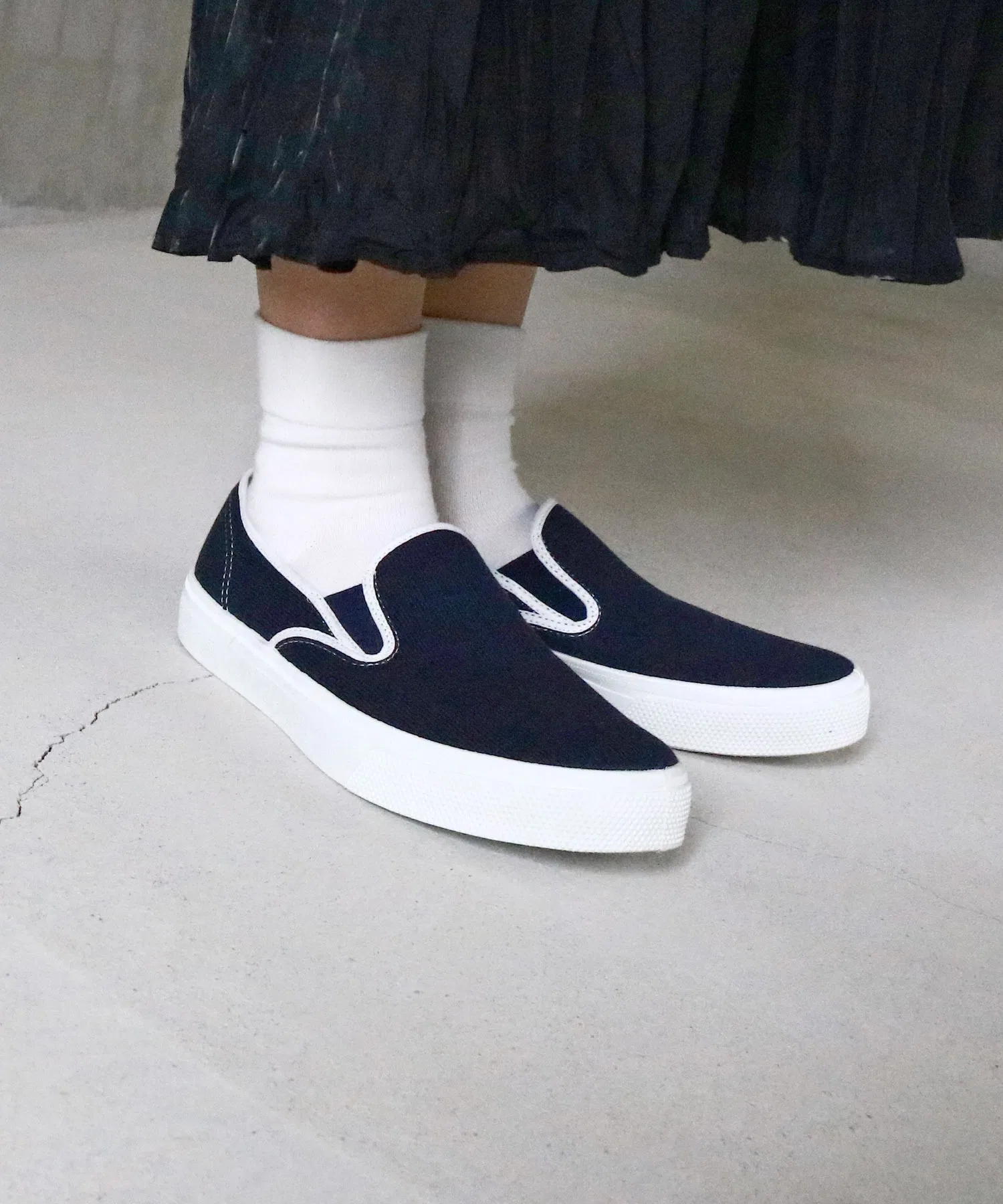 Унисекс Слипоны ASAHI SHOES 501 тёмно-синие