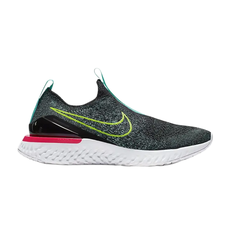 

Кроссовки Nike Epic Phantom React Flyknit GS 'Black Hyper Jade', черный
