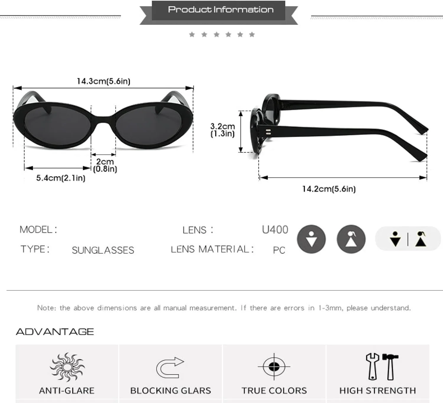 

Ретро винтажные овальные солнцезащитные очки для женщин, круглые для мужчин, защита от УФ-излучения UV400, стиль панк, роскошные очки VVTWSSW, Beige-black