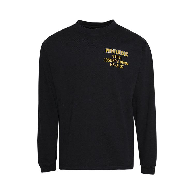 

Футболка Rhude Steel Long-Sleeve Tee, Vintage Black