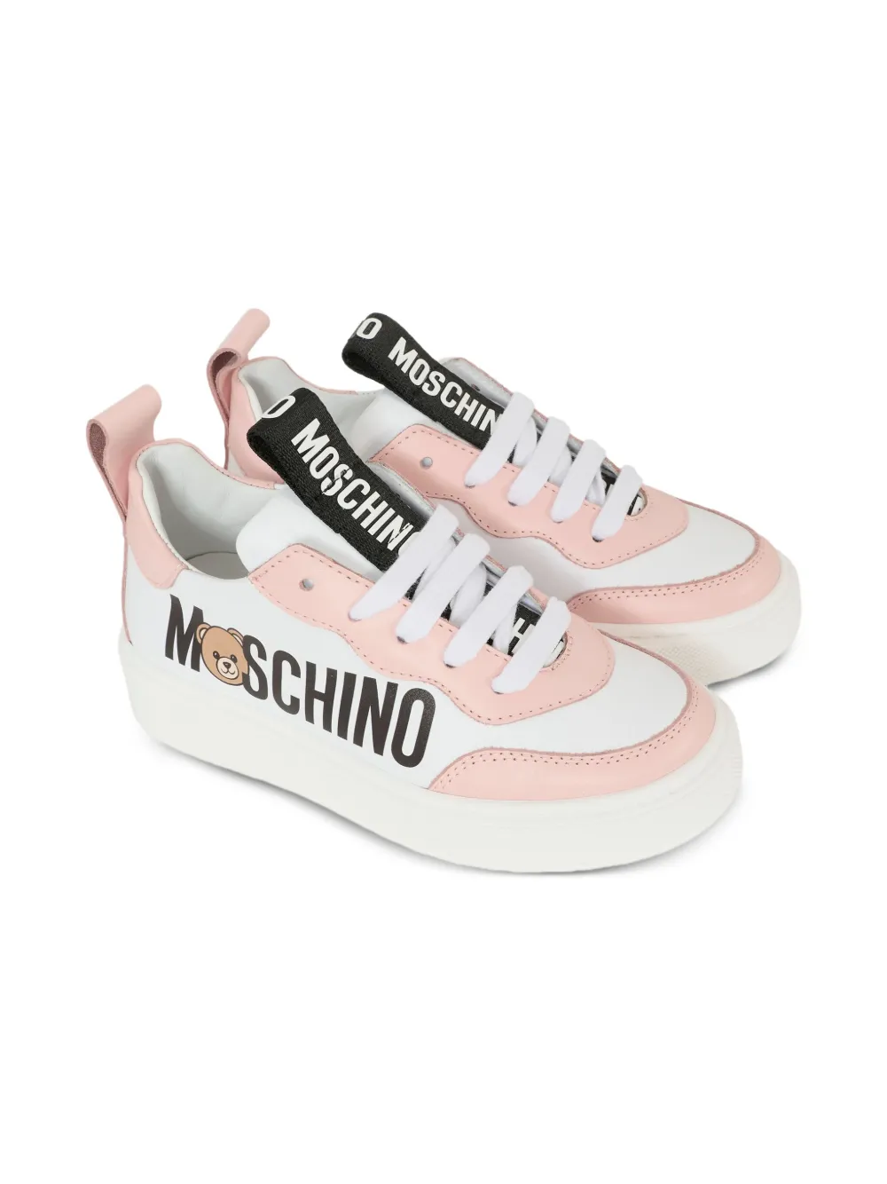

Кроссовки с логотипом Moschino Kids, белый