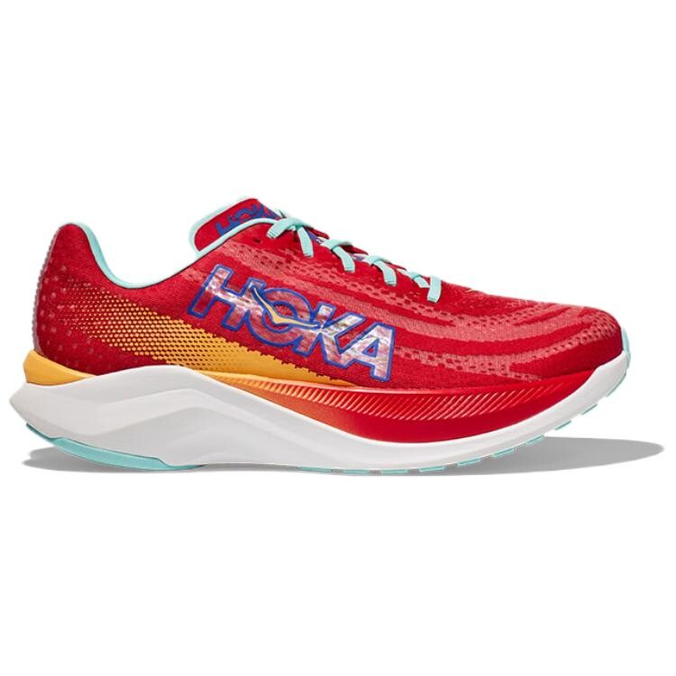 Кроссовки мужские Mach X с низким верхом, ярко-красные Hoka One One — фото 2