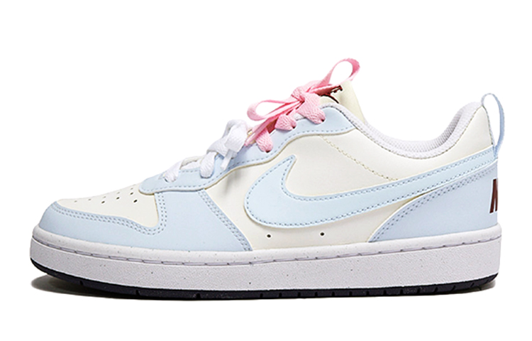 

Кроссовки Nike Court Borough Skateboarding Shoes Women's Low-top Pink/white/blue, голубой, Синий, Кроссовки Nike Court Borough Skateboarding Shoes Women's Low-top Pink/white/blue, голубой