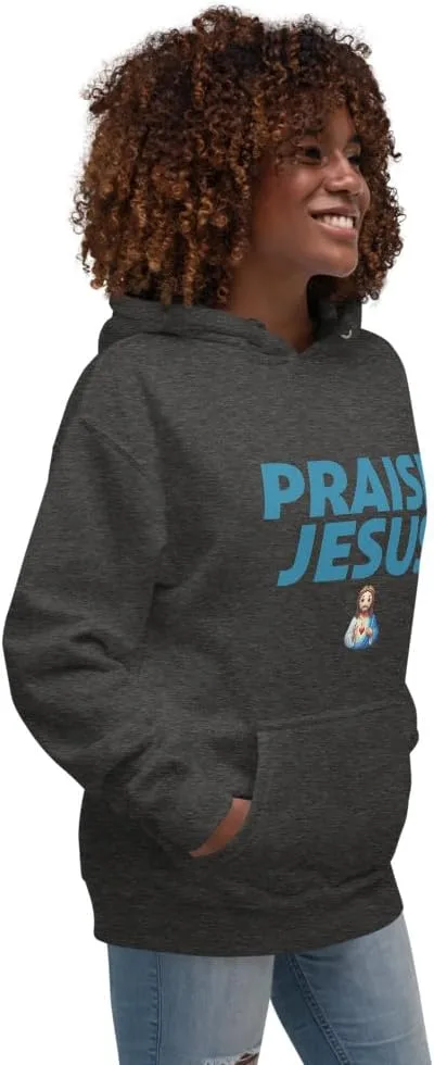 Толстовка PRAISE JESUS серого цвета Unisex — фото 4