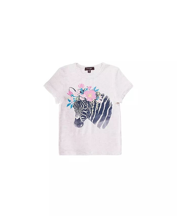 

Футболка из джерси с рисунком овсянки и зебры для малышей Amita Zebra Imoga Collection, бежевый