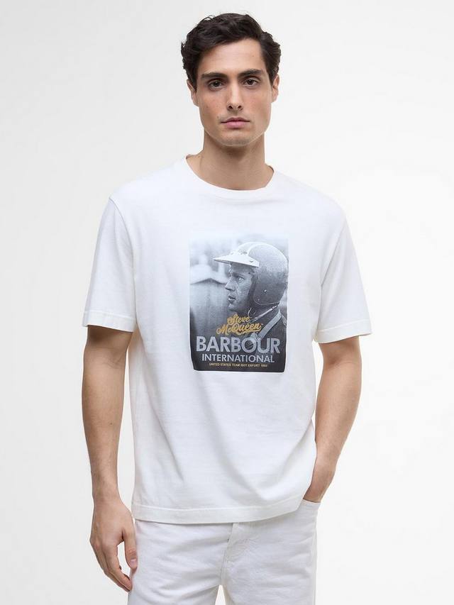 

Футболка с международным принтом Barbour, Whisper White