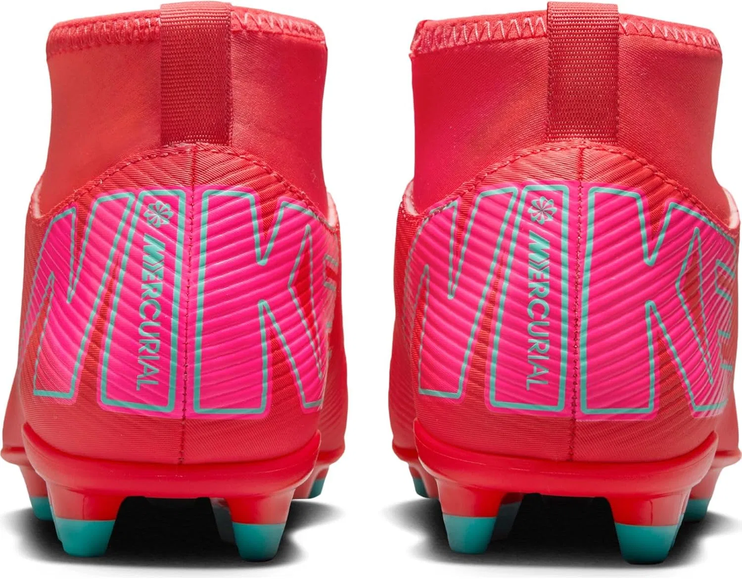 Футбольные бутсы Nike Jr. Mercurial Superfly10 Club Kylian Mbappe MG High-Top (для детей младшего и старшего возраста) HF6283, Ember Glow Aurora Green — фото 3