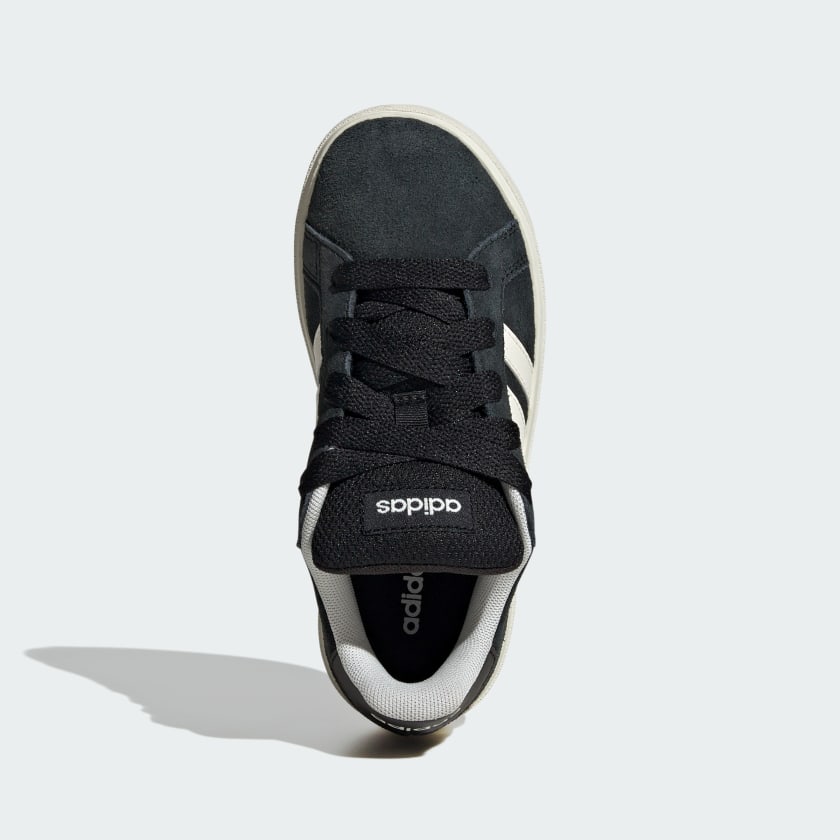Детские кроссовки Adidas Grand Court 00s для детей, черный/белый/резинка — фото 2