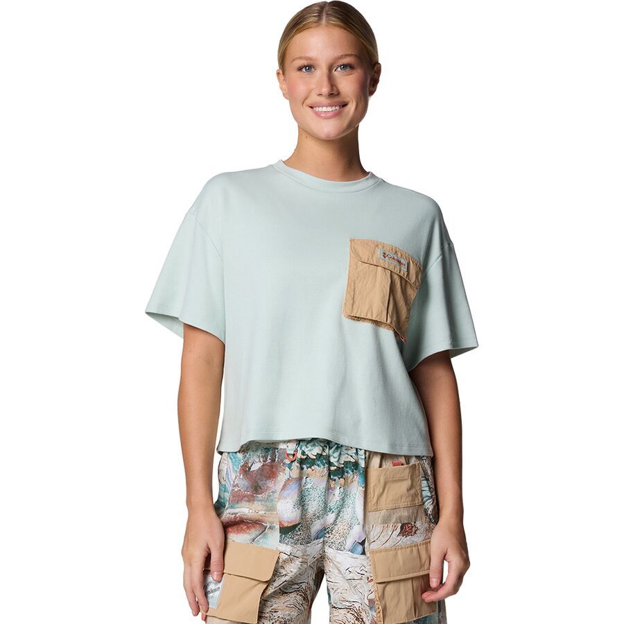 

Футболка Columbia Cove Beach Cropped Pocket Columbia, Cool Green/Canoe, Зеленый, Футболка Columbia Cove Beach Cropped Pocket Columbia, Cool Green/Canoe