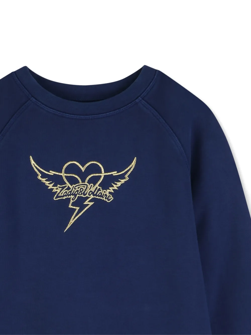 Толстовка с графичным принтом Zadig & Voltaire Kids, синий — фото 3