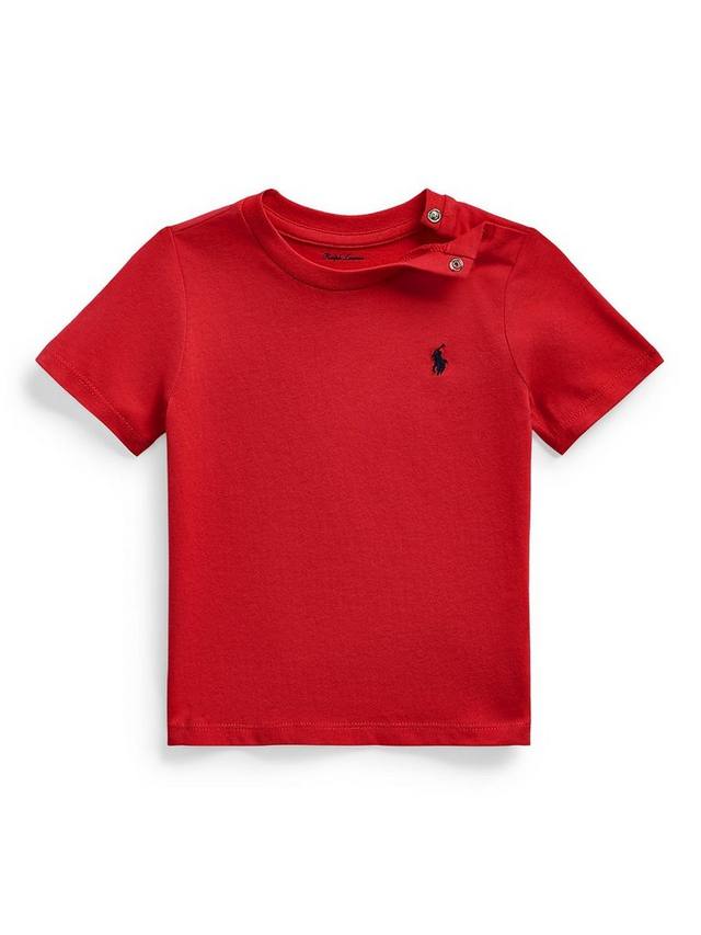 

Футболка с логотипом baby small pony Ralph Lauren, красный