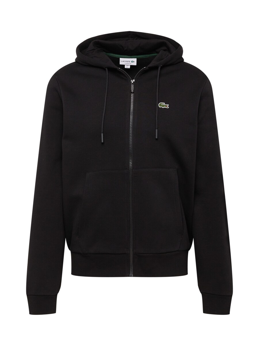 

Худи LACOSTE Zip-Up Hoodie, черный