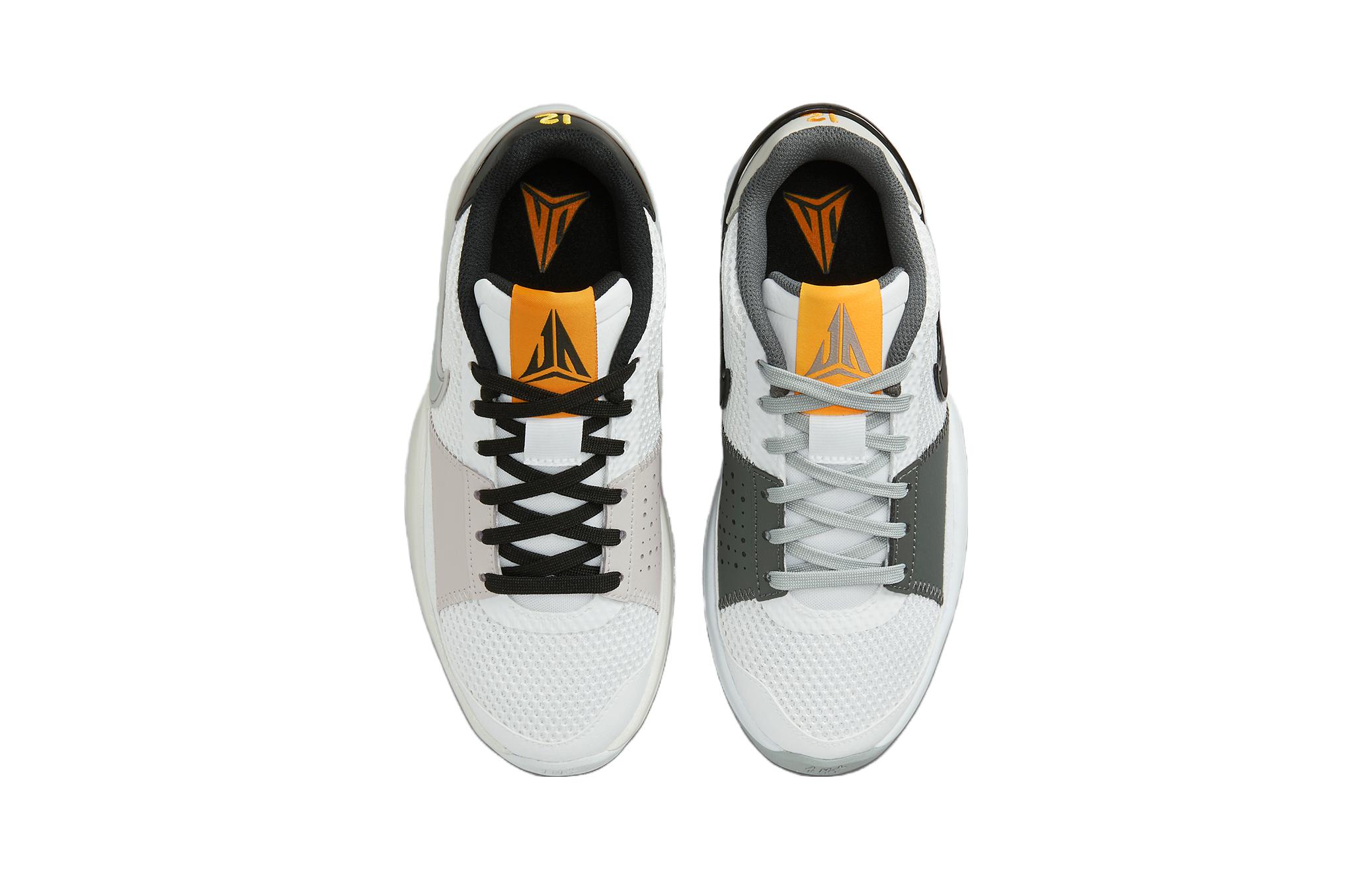 Nike Ja 1 Light Smoke Grey GS, Белый/Светло-дымчато-серый — фото 3
