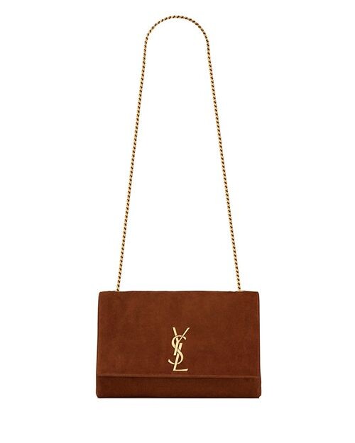 

Двусторонняя замшевая сумка через плечо Kate среднего размера Saint Laurent, цвет Brown
