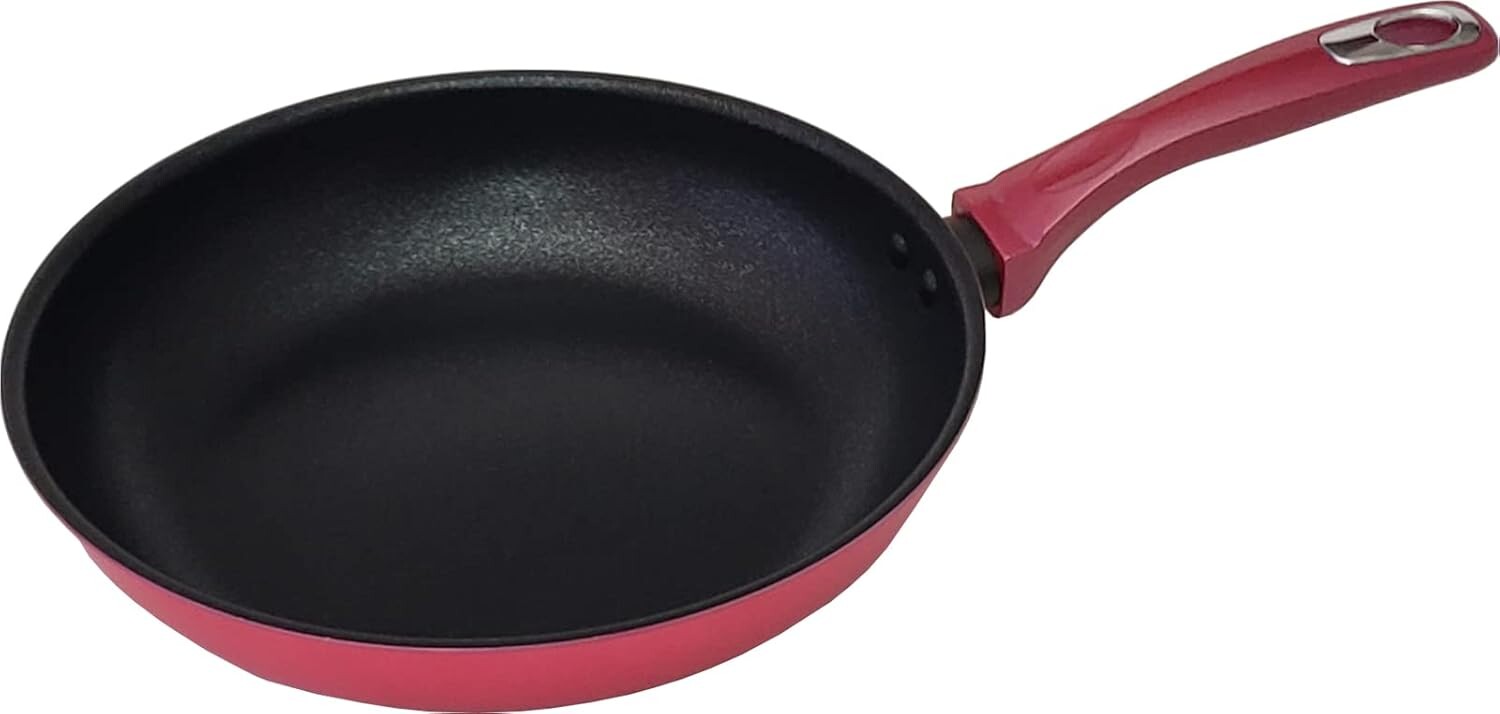 

Сковорода Taniguchi Metal Industries Smooth Super Karu-I2, газовая плита, 11,0 дюймов (28 см), красная, Safety Pink