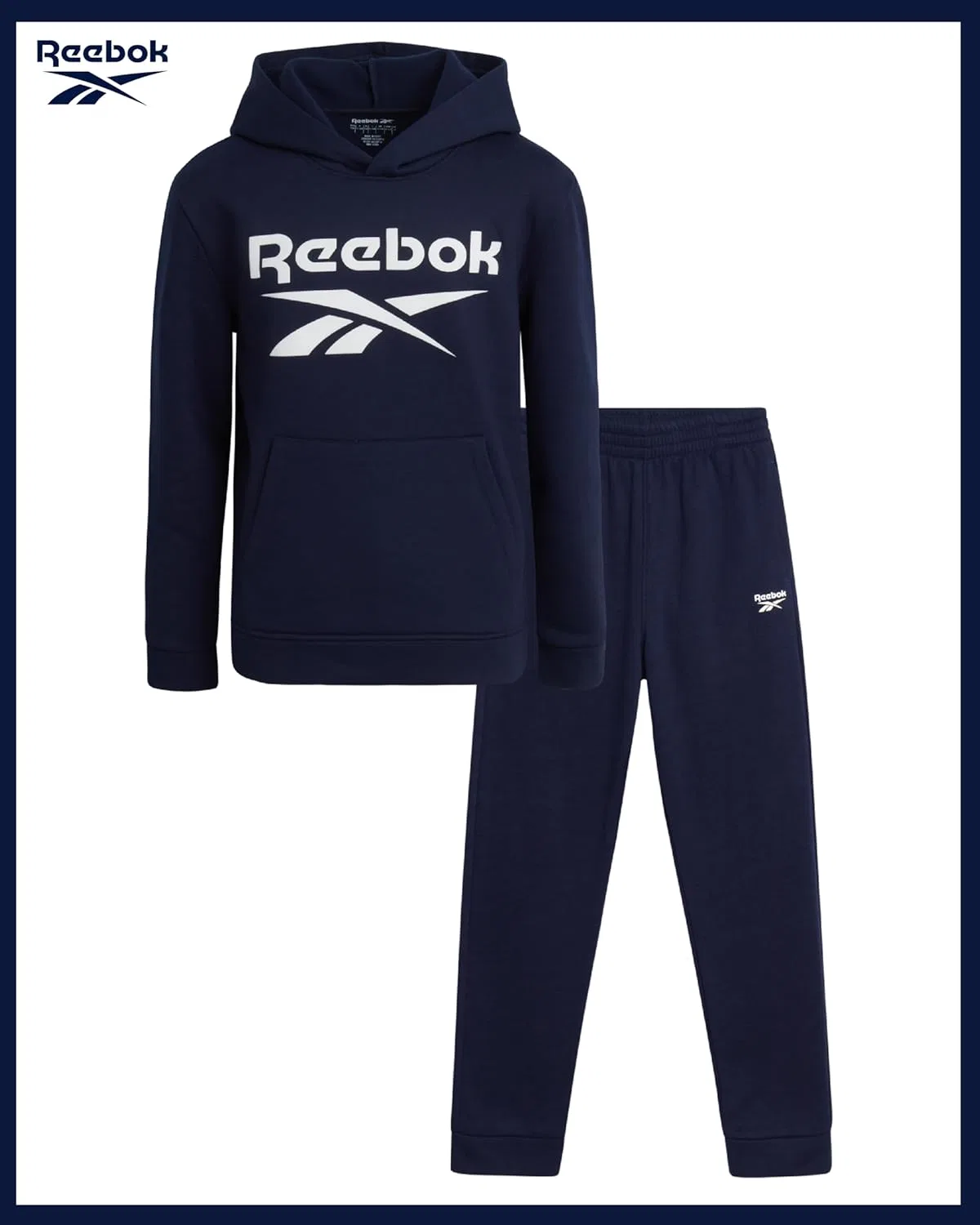 Спортивный костюм для мальчиков Reebok, 2 предмета, цвет Vector Navy — фото 2