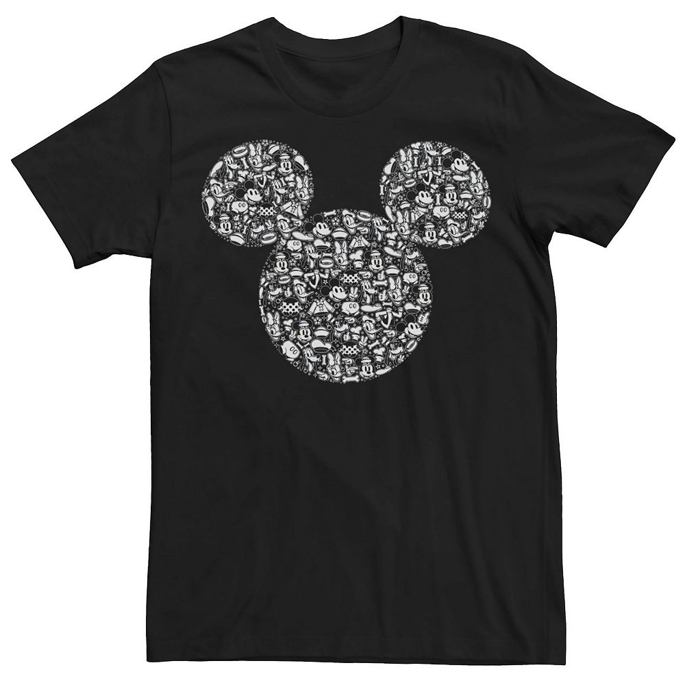 

Мужская футболка с наполнителем Disney's Mickey & Friends Mickey Icons, черный