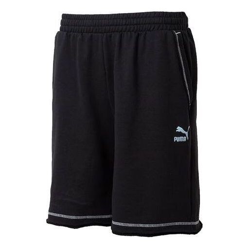 

Шорты logo shorts 'black with white stitching' Puma, черный