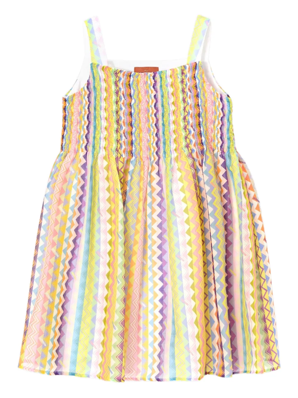 

Платье с принтом Missoni Kids, желтый