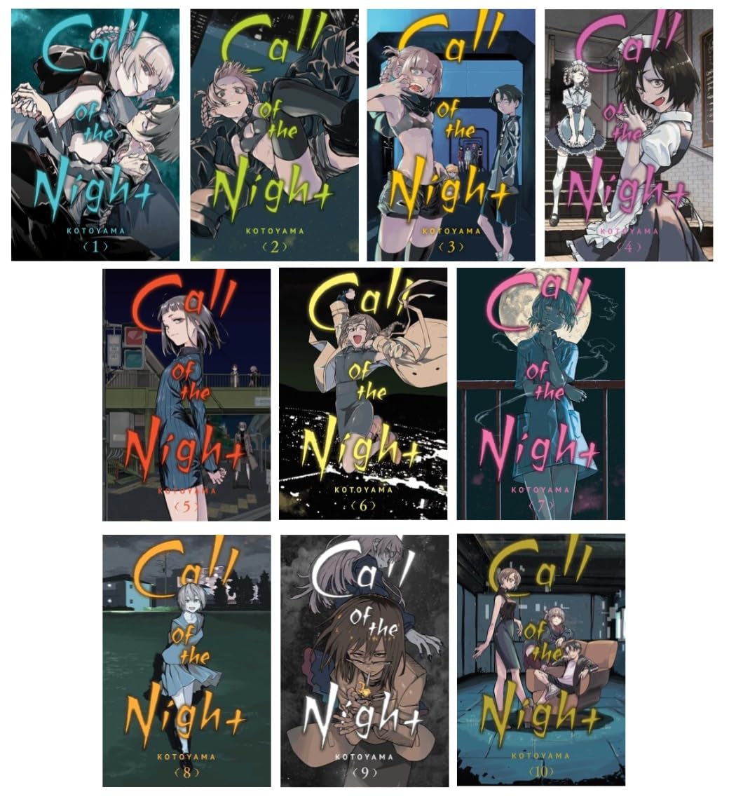 

Call of the Night Manga Series 10-Book Ultimate Collection Set I (Vol. 1 to 10) - Supernatural Romance and Urban Fantasy Adventure (generic)