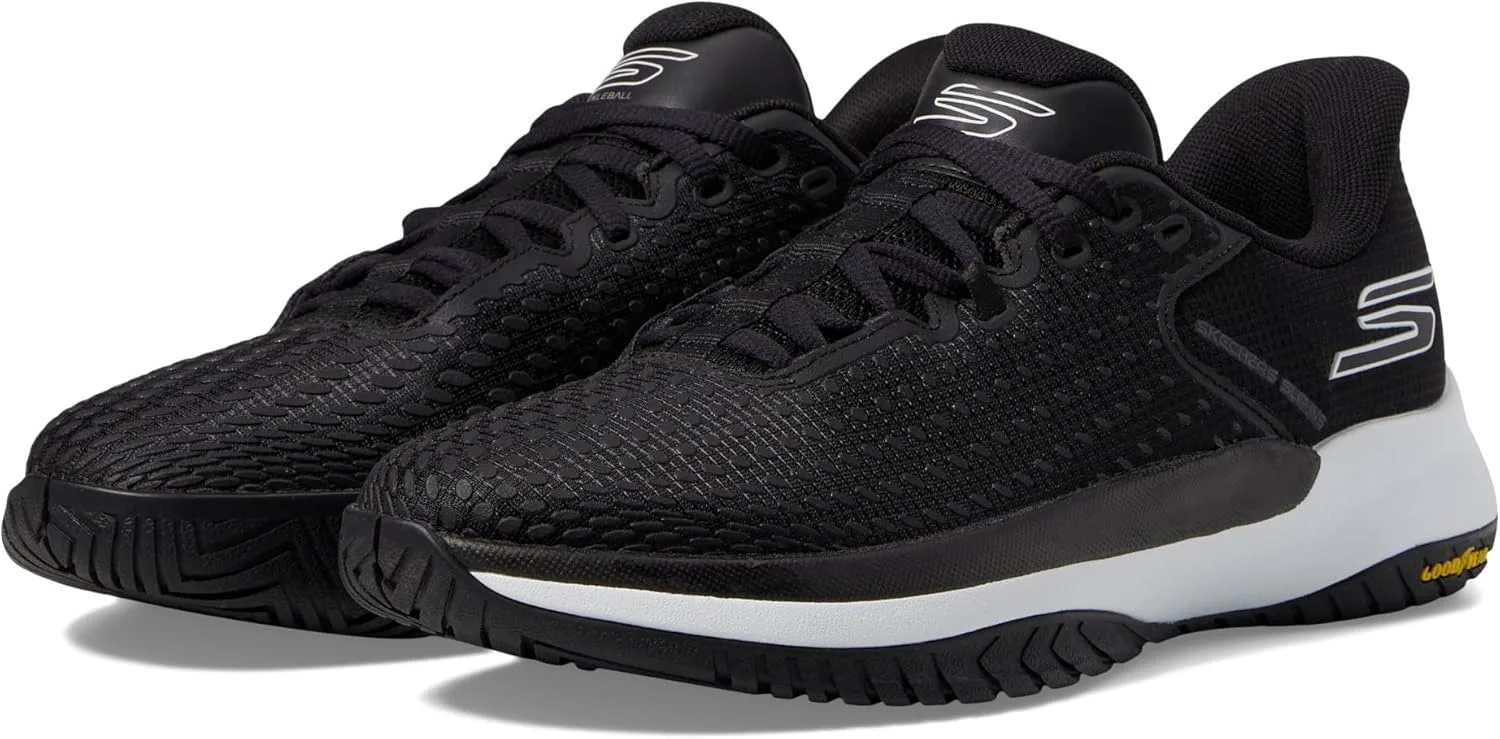 Мужские кроссовки Skechers Viper Court Elite, черно-белый — фото 3